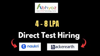 Hackerearth direct test hiring  2025 batch hiring off campus  off campus drive  hire me plz [upl. by Meekahs553]