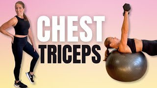 20 MIN Chest  Triceps  Strength Workout  NO JUMPING Week 1 Day 1 [upl. by Helfand770]