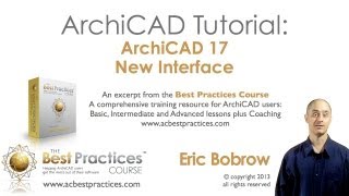 ArchiCAD Tutorial  ArchiCAD 17 New Interface [upl. by Eentruok698]