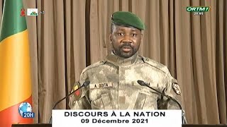 Mali  Goita appelle à la quotsuspension des clivages politiquesquot [upl. by Ynnij]