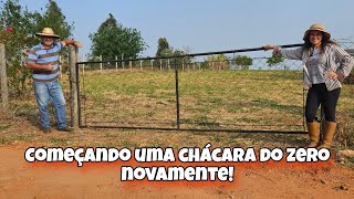 Começando uma chácara do zero novamente uma grande conquista [upl. by Nauqyaj]