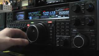 YAESU FT2000D  7MHZ  Listening to Japanese Stations [upl. by Bodrogi176]