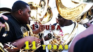 11 Tubas Completely Surround 1 Tuba  Whitehaven Vs Craigmont High School  2021 MUST SEE [upl. by Akenna]