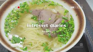 introvert diaries 🎧🍜 quite life going to hospital studying in library chinese restaurant [upl. by Judi89]