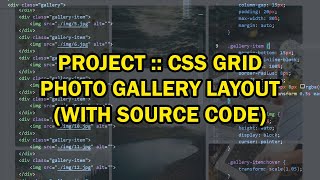 Photo Gallery Layout  CSS Grid  Mehedi [upl. by Bashemeth]