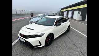 Taking the family Civic Type R to the track almost gives daddy a heart attack at Gelleråsen Arena [upl. by Yeliab]