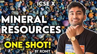 Mineral amp Energy Resources Geography Class 10 ICSE  One Shot [upl. by Ynot]