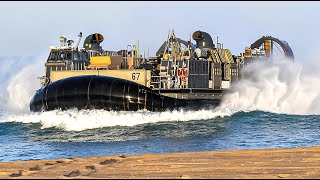 US Navys HighTech 41 Million Hovercraft Makes Dramatic Beach Landing [upl. by Giavani]