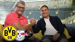 Mario Götze joins BVB Matchday Magazine  BVB  Rasenballsport Leipzig  Matchday 1 [upl. by Aila750]