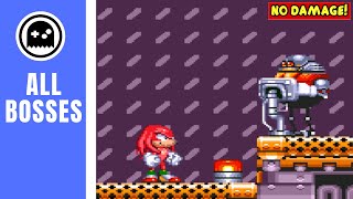 Sonic amp Knuckles SG Knuckles  All Bosses  No Damage [upl. by Redla]