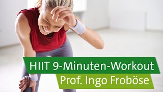 HIIT  High Intensity Interval Training mit Prof Froböse und Vanessa Blumenthal 9MinutenWorkout [upl. by Gray]