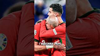 Pepe crying in Ronaldos arms 💔 football ronaldo euro2024 [upl. by Les953]