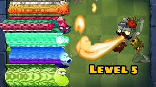 Jurassic Firebreather Level 5 Vs 2 Power Up Plants  Plants Vs Zombies 2 [upl. by Patrick]