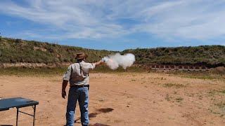 The firing of a flintlock sea service pistol [upl. by Refinej]