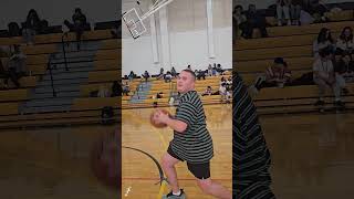 This Is The No Looker 3 Pointer shortsfeed basketballtrickshots [upl. by Dorotea]