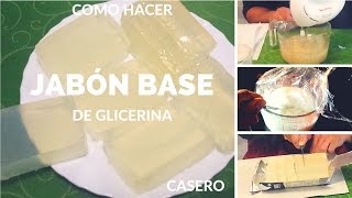 Como hacer jabon base de glicerina transparente [upl. by Wilcox118]