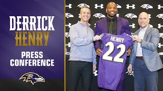 Derrick Henry Introductory Press Conference  Baltimore Ravens [upl. by Ashlin]