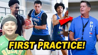 FIRST PRACTICE SNEAK PEEK GILAS PILIPINAS PREPARES FOR NEW ZEALAND DUEL ON NOVEMBER 21  RORO NEWS [upl. by Idak180]