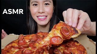 ASMR EXTRA CRUNCHY PEPPERONI PIZZA MUKBANG 먹방 No Talking EATING SOUNDS  Rossikle ASMR [upl. by Felicio]