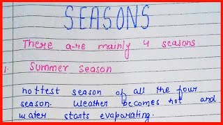 Types of seasons  four types of seasons [upl. by Lyall]