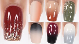 FALL NAIL DESIGNS  fall nail polish colors ombre nail art compilation [upl. by Einnal175]