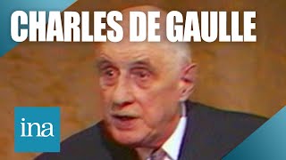 1967  Conférence de presse de Charles de Gaulle quotLEtat dIsraëlquot  Archive INA [upl. by Enirod488]