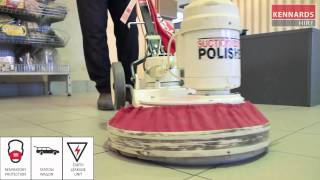 Operating a Floor Polisher [upl. by Nomde]