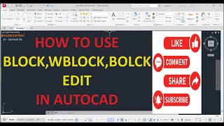 How to create a block in Autocad 2023  block autocad 3d 2d mechanical caddcentre block [upl. by Prasad]