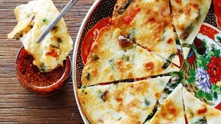 How To Make Korean Seafood Pancake  Hae Mul Pa Jeon  해물파전 [upl. by Ahar342]