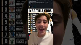 NBA Title odds for the 202425 season [upl. by Kuska]