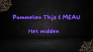 Pommelien Thijs amp Meau Het midden lyrical lyrics music beats song pop lyrics popular [upl. by Odareg727]