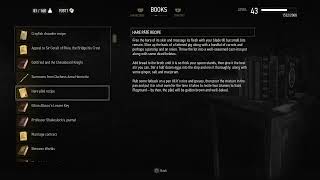 BOOKS Hare pâté recipe Witcher 3 InGame Lore Read Aloud [upl. by Baum]