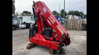 HMF 2220 crane 2006 4 x Hydraulic boom [upl. by Sarena]