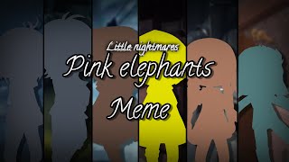 Pink elephant MEME  Gacha club \\ Little nightmares animation meme Little nightmares Kids [upl. by Asenev]