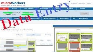 How to microworkers data entry jobs  Bangla tutorial Microworkers  Data Entry Work  Live Project [upl. by Nonnaer]