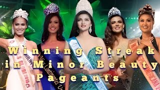 Unstoppable ang Winning Streak ng Philippines sa Minor Beauty Pageants 20122022 [upl. by Sugna]