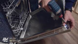 How To Bosch Dishwasher Panel Installation [upl. by Cooperstein]