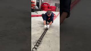 Suction twisted pipe installation process Goodtools and machinery make work easy [upl. by Khudari]