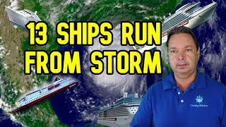 13 CRUISE SHIPS FORCED TO CHANGE DIRECTIONS FROM STORM [upl. by Damal]