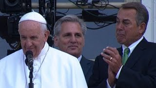 John Boehner cries during Pope Francis speech [upl. by Haram]