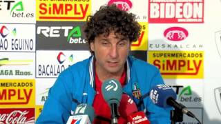 Rueda de prensa Imanol Idiakez tras Barakaldo 1  Lleida 1 [upl. by Yrreg]