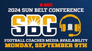 Sun Belt Football Coaches Media Availability  September 9th [upl. by Fergus]