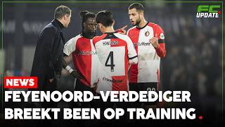 Feyenoordspeler breekt been op training  FCUpdate News [upl. by Singer]