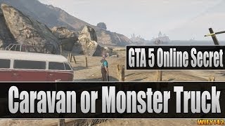 GTA 5 Online Secret SpecialRARE Caravan or Monster Truck Vehicle Location [upl. by Gracye716]