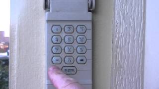 How to set a temporary pin for your garage door opener keypad [upl. by Ynnor322]