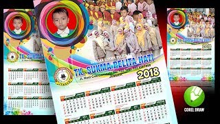 Desain Kalender 2018 Taman Kanak Kanak [upl. by Akerehs]