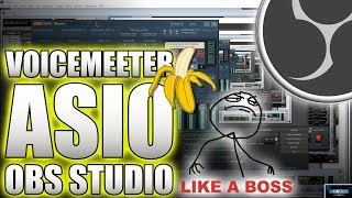 VOICEMEETER BANANA  RECORD ASIO AUDIO INTO OBS STUDIO 🔥 [upl. by Yrneh]