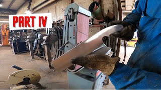 Forging My First Knife From Spring Steel Part 4 Shorts [upl. by Enilorak]