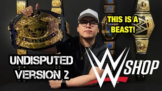 Undisputed Championship V2 Replica Belt  WWE Shop Unboxing [upl. by Retla]