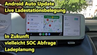 Andoid Auto Update Googlemaps E Auto Optionen Live Status Ladesäule Musway Update [upl. by Airotnes141]